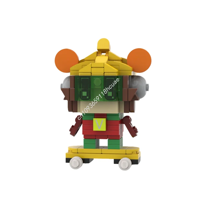 133pcs MOC 9 Volt Brickheadz Model Building Toys Blocks Christmas Gifts Construction Assemble DIY Education Brick Creative Idea