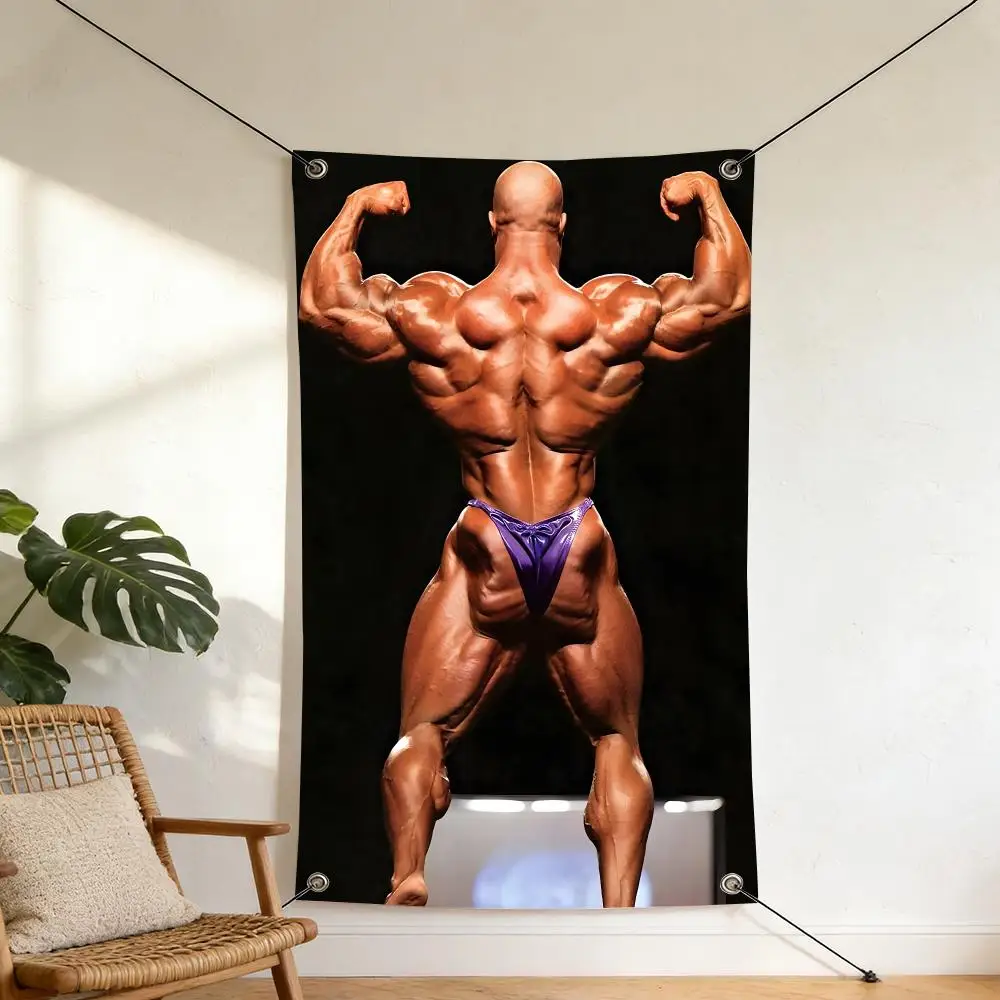 Ronnie Coleman Bodybuilding Legend Flags Tapestry Polyester Digital Printing Banner For Garage Wall Art Out Door Decoration