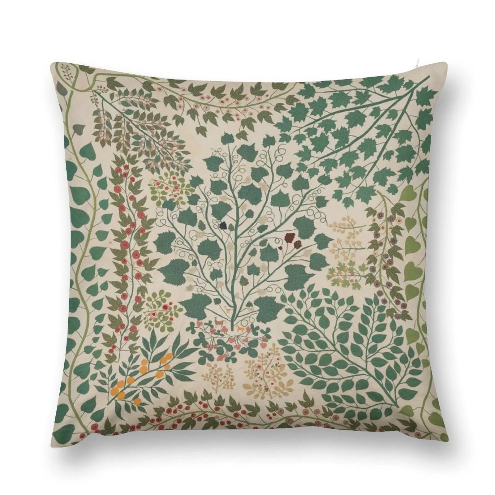 

Magical Ivy and Herbs on Parchment Throw Pillow christmas pillowcases Couch Pillows Decorative pillow case pillow