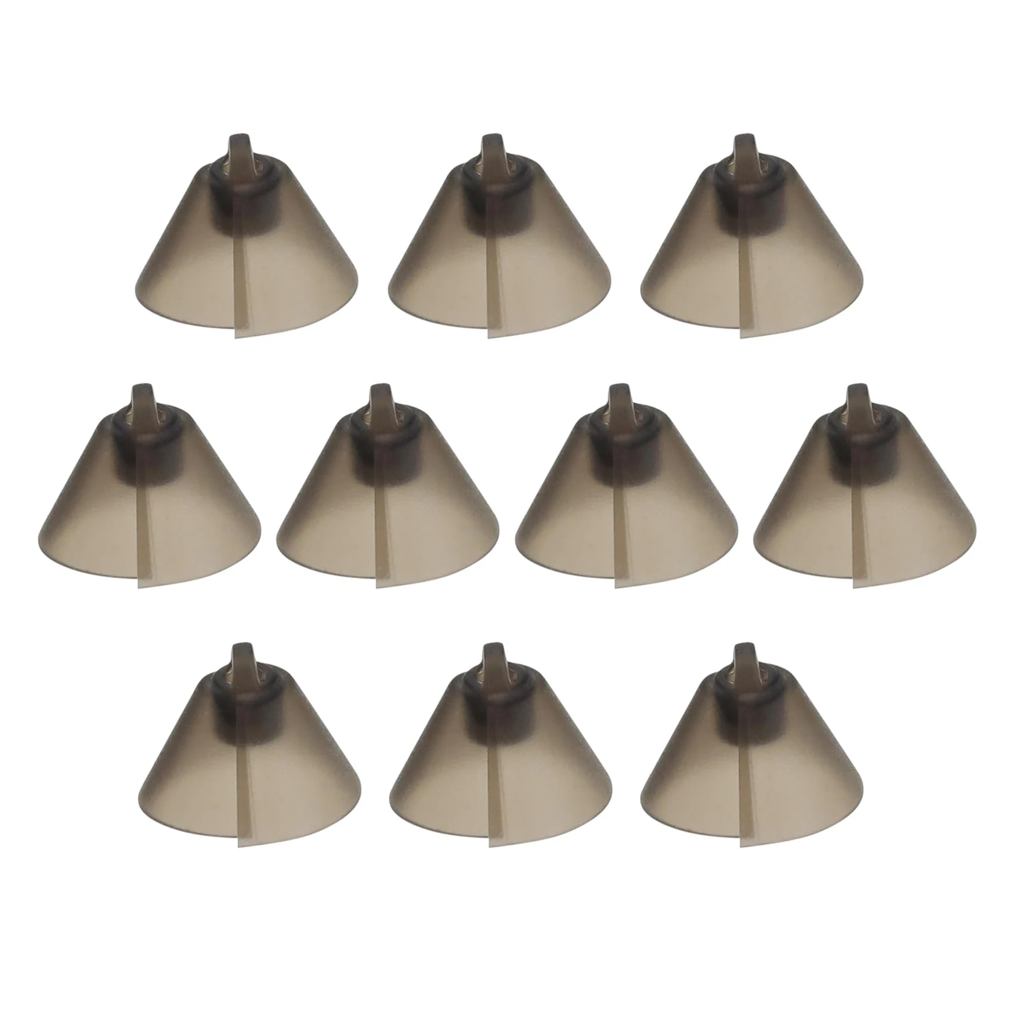 10PCS Resound Sure FitHearing Aid Standard Receiver Tulip Domes Dark Gray Split Ear Rub Piece Comfortable BTE Hearing Amplifier