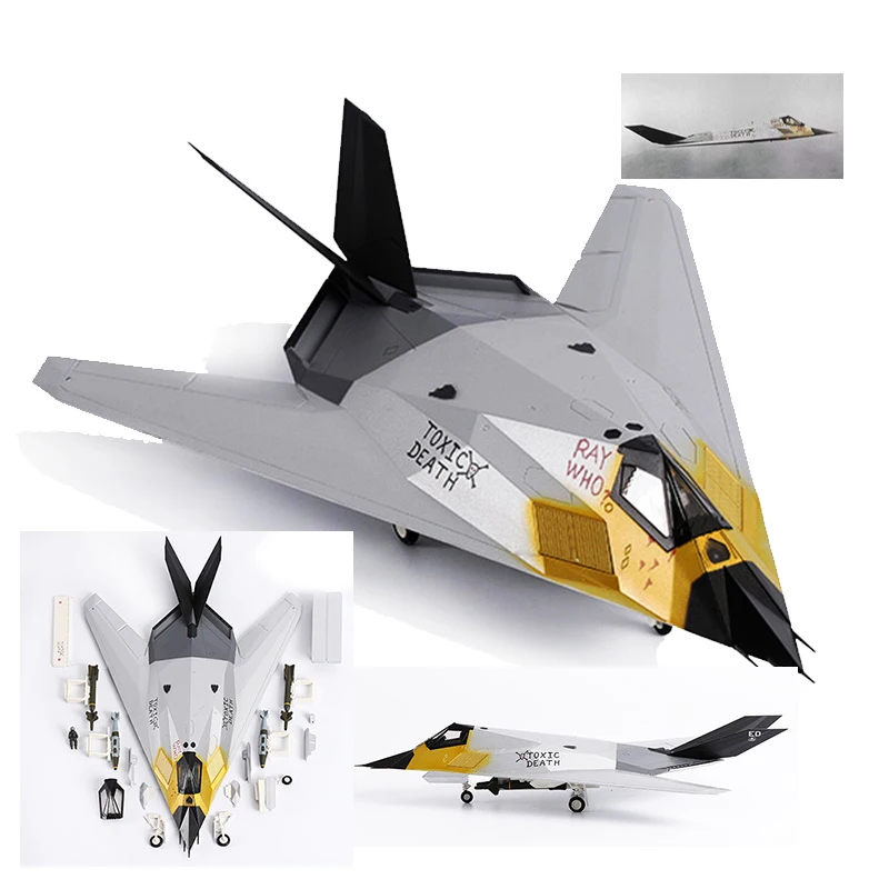 1:72 Scale Model American F117A Nighthawk Stealth Bomber Aircraft Adult Fans Collection Display  Airplane Souvenir Gifts Toys