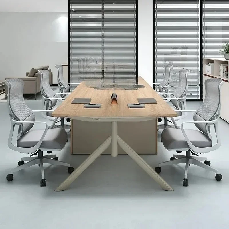 zz-1  Six-person Desk Staff Station Table Double Sitting Face-to-face Office Table And Chair Combination Office Furniture