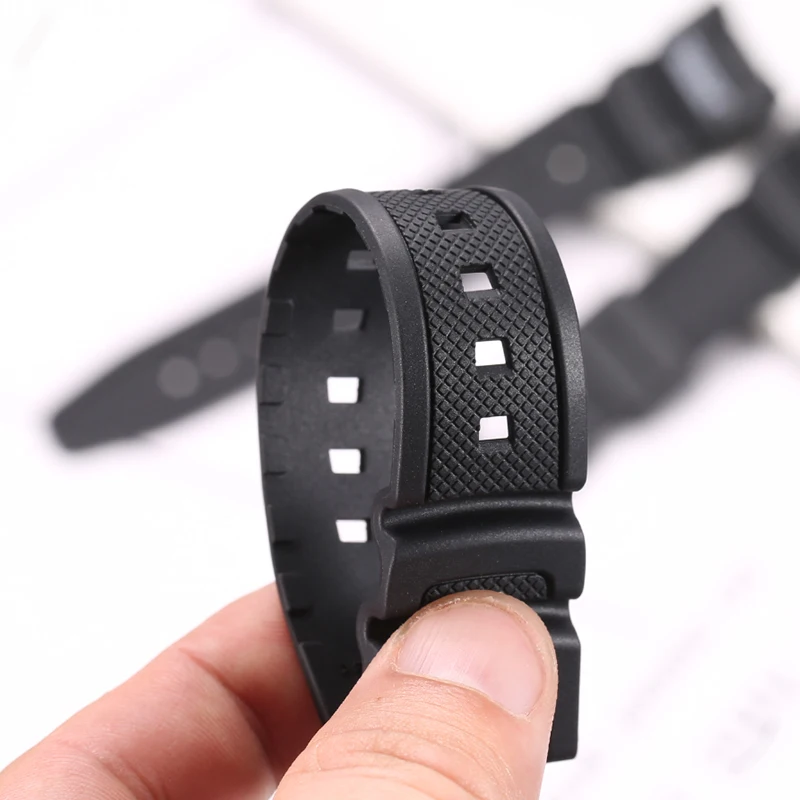 Resin Watchband Suitable For SGW-100 SGW100 Men's Sports Waterproof Rubber Watch Strap Watch Accessories Wristband Bracelet