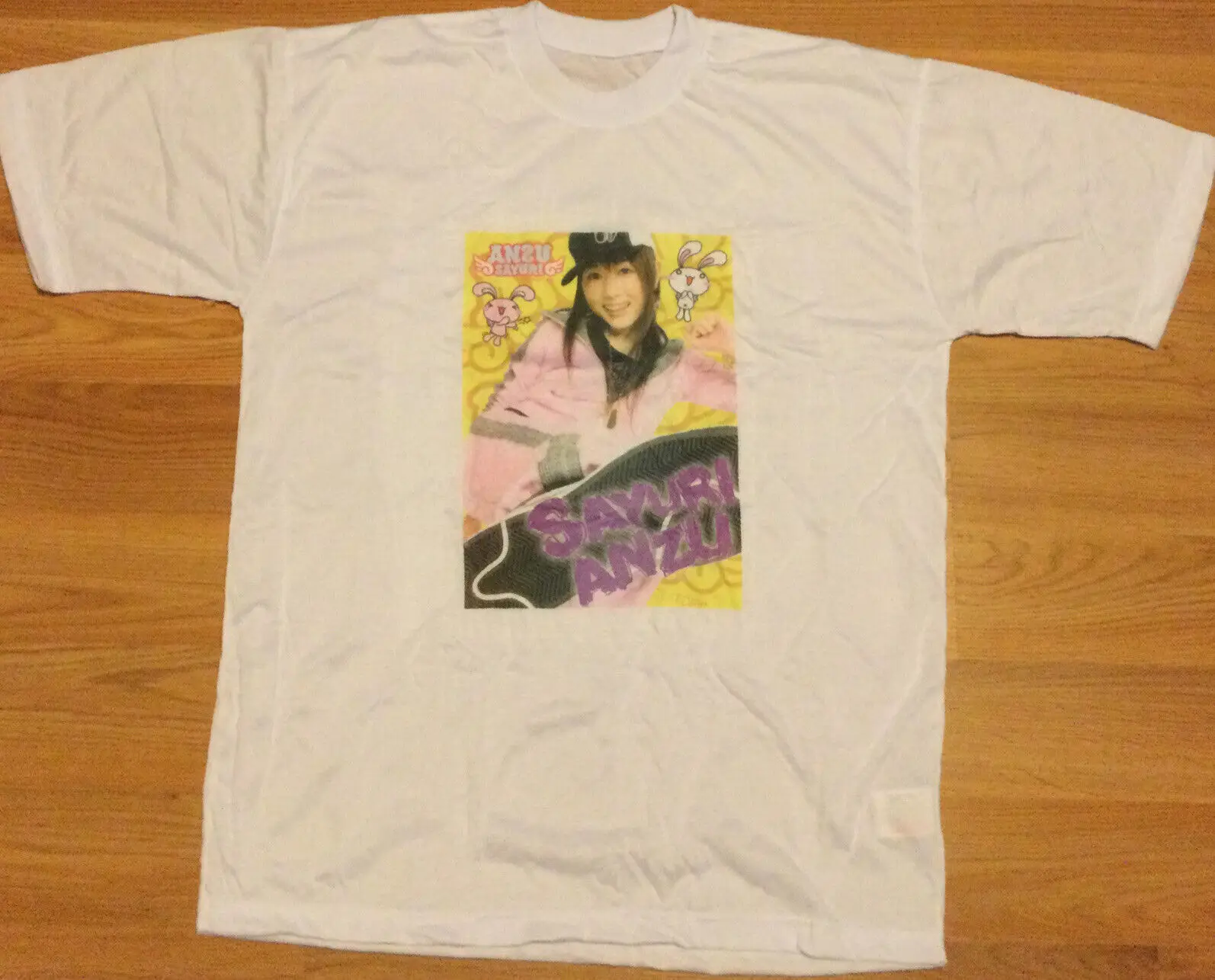 

NOS vintage Anzu Sayuri Japanese gravure idol t shirt L sexy anime poster