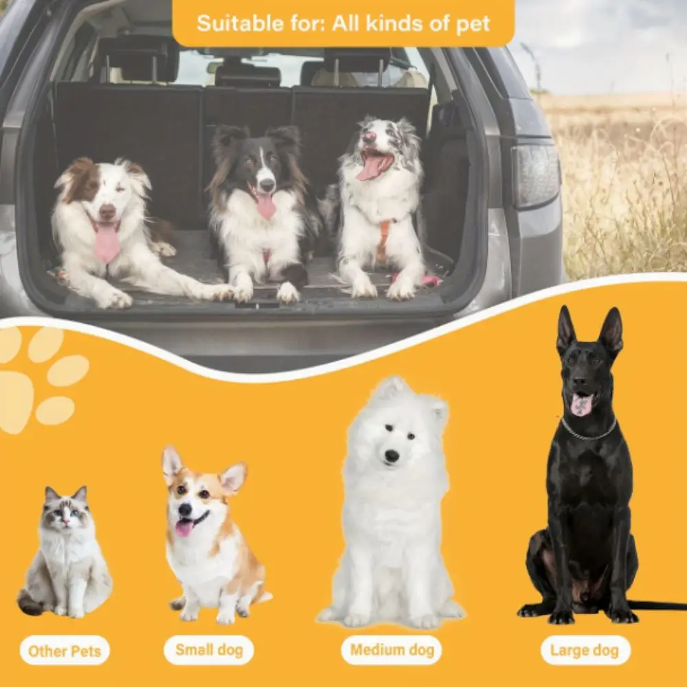 Buffer Adjustable Dog Seat Belt Elastic Thickened Dog Harness Crash Tested Secure Clasps Safety Restraint Vehicle Safety