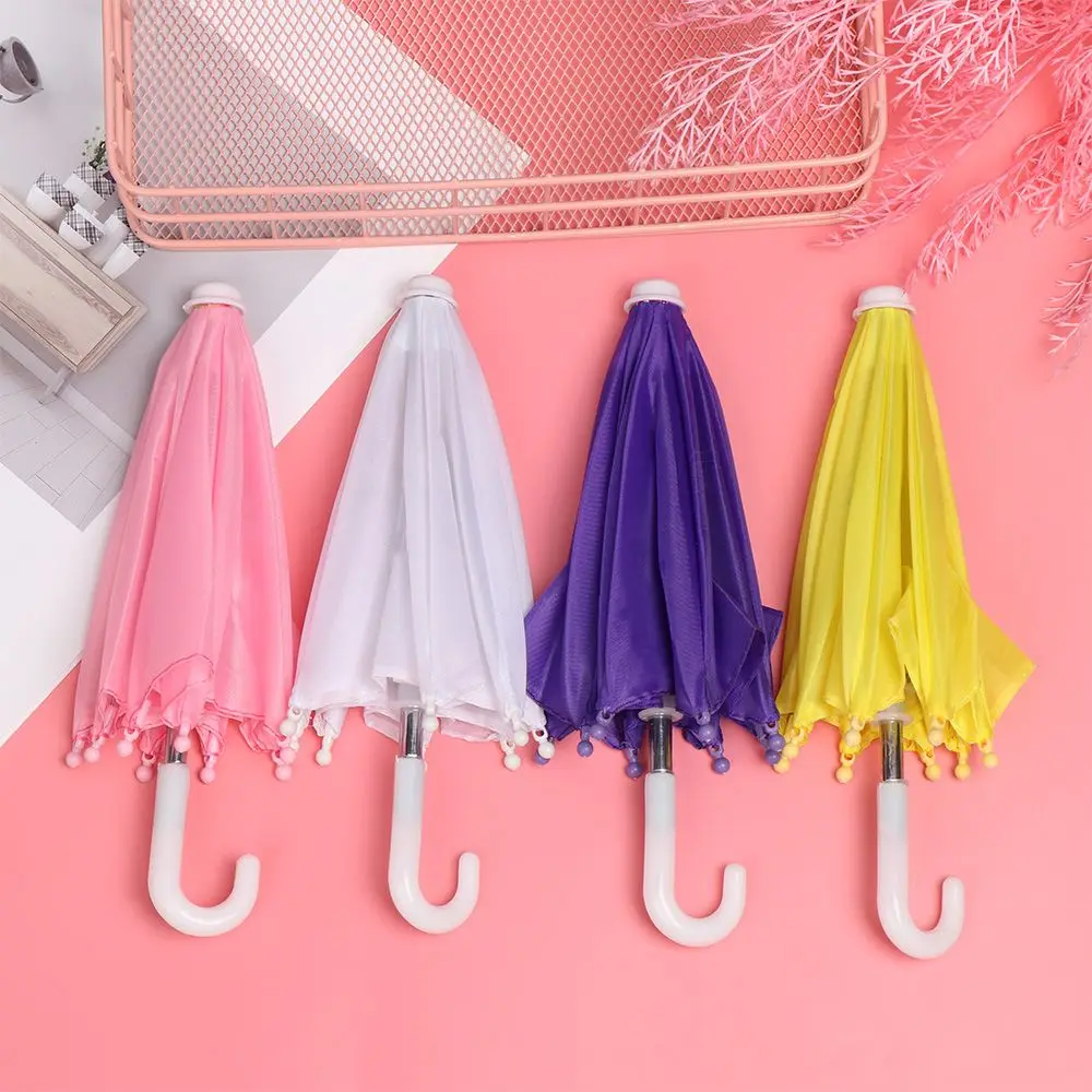 New Style Colorful Plastic Mini Umbrella Rain Gear Toy Umbrella Baby Toy Girl Gift Doll Embellishment Doll Clothing Decoration