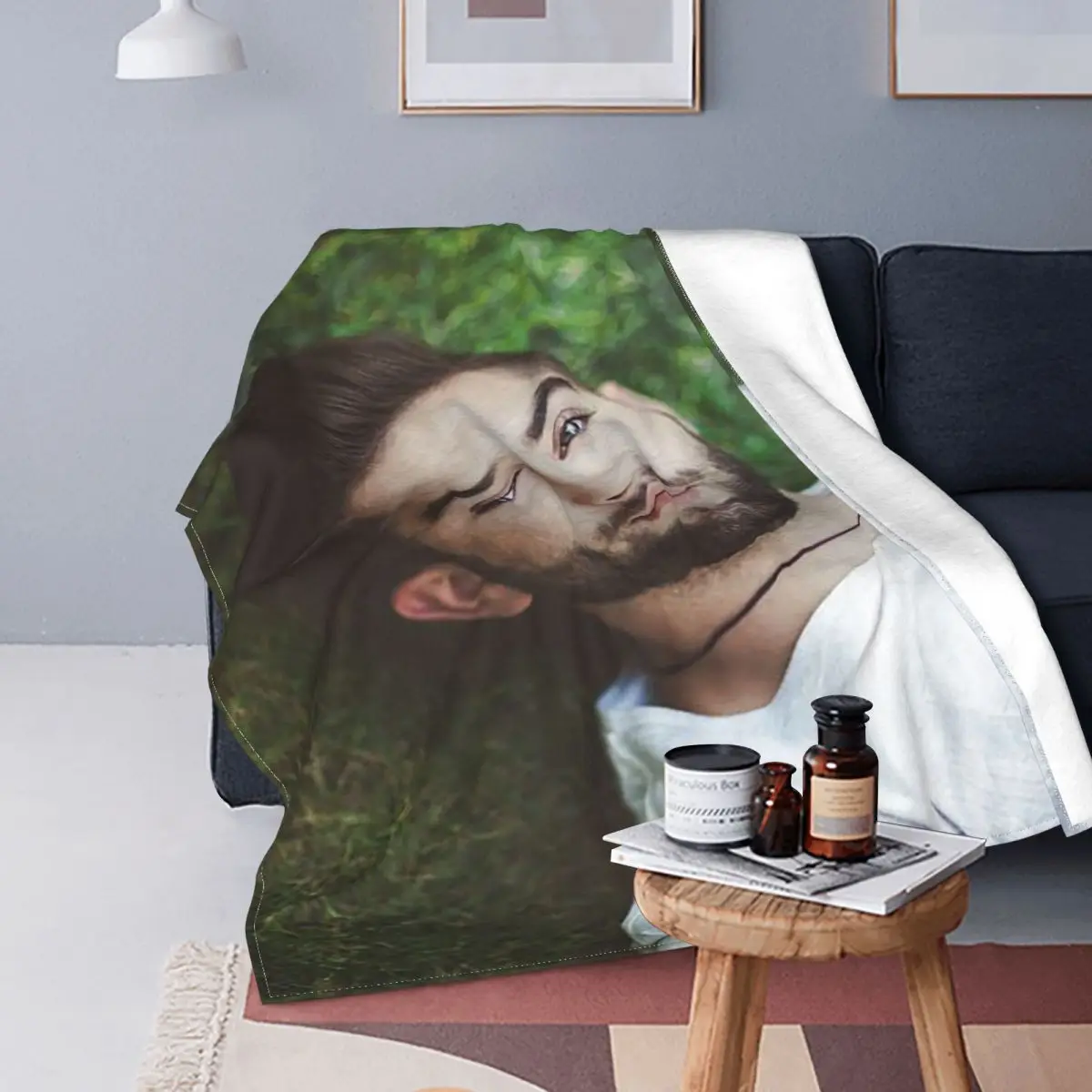 Kendji Girac Singer Gift Plaid Blankets Flannel Winter Breathable Soft Throw Blanket for Bedding Outdoor Bedding Throws