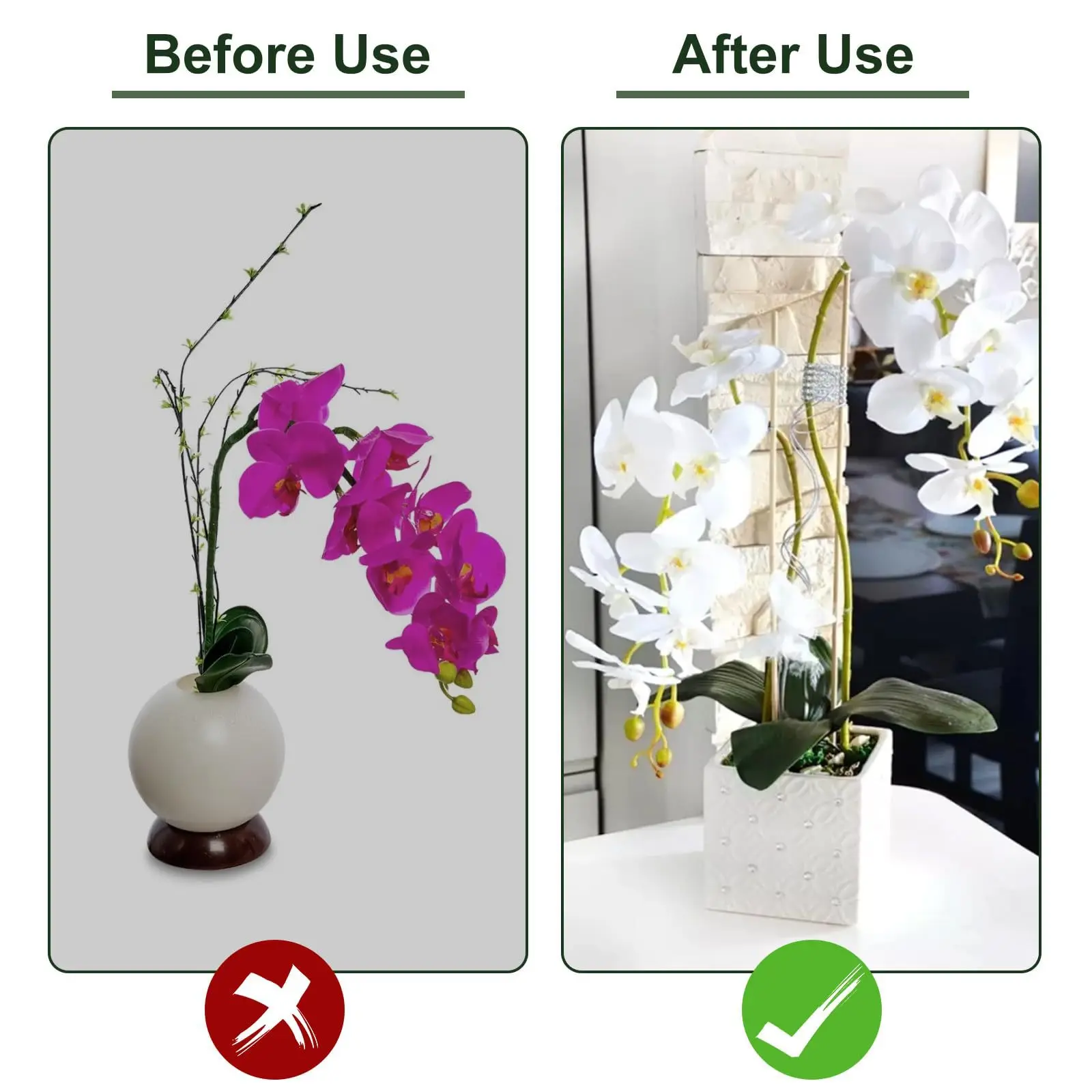 20pcs พืชรองรับขาตั้งผีเสื้อ Orchid ดอกไม้ Potted Fixing Rods Reusable ผักป้องกัน Fixing เครื่องมือสวนเครื่องมือ