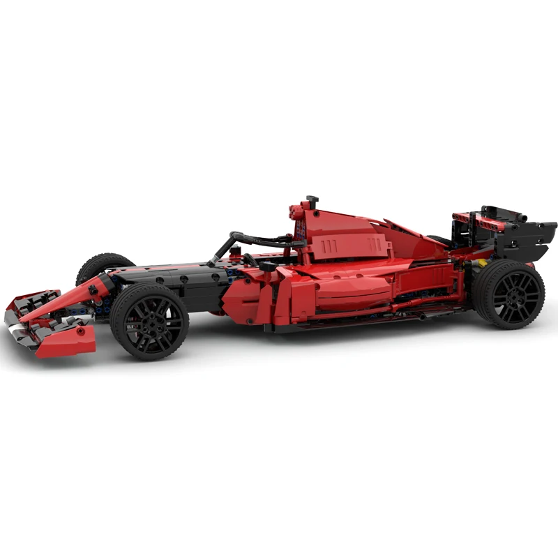 MOC-bloques de construcción de supercoche para niños, juguete educativo de bloques de construcción modelo MOC 61203 Speed Champions, fórmula F1 42125 B, regalo de Navidad