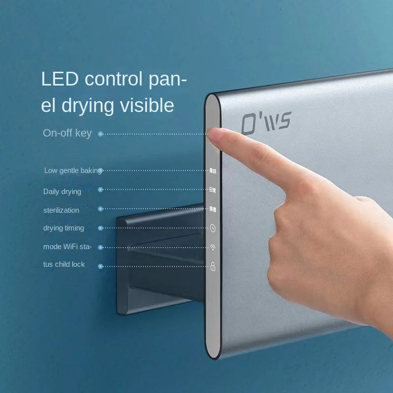 Toallero eléctrico inteligente de temperatura Ows, funciona con la aplicación inteligente Xiaomi Home, secador de baño sin agujeros