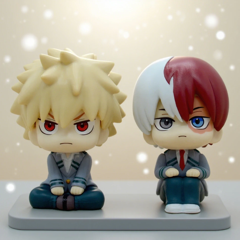 بطلي الأكاديمية أنيمي q-النسخة سلسلة الشكل شوتو Bakugou Boku Izuku Duke Pvc 10 سنتيمتر عمل شخصية الأطفال هدية جمع