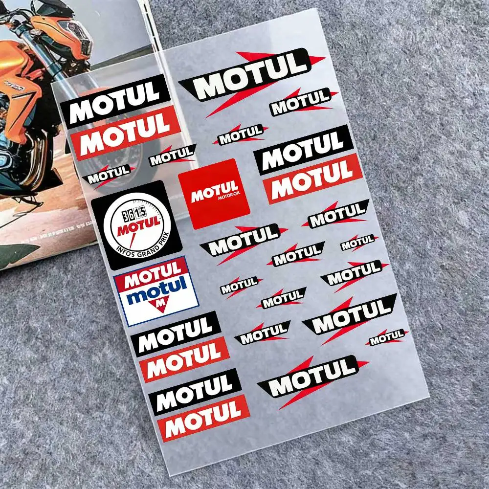 

Модные светоотражающие наклейки MOTUL для мотоциклов, водонепроницаемые виниловые наклейки для мотоциклетных шлемов, топливных баков и велосипедов