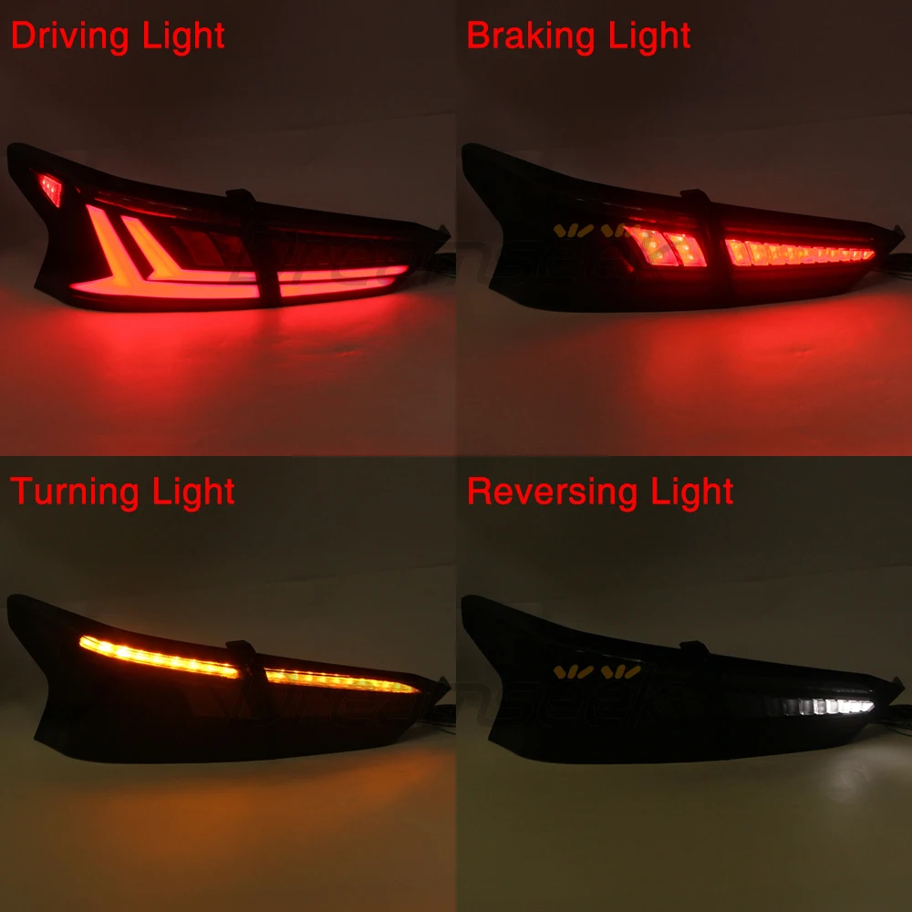 LED Tail Light Assembly for Nissan Altima 2019+ Rear Brake Turn Signal Lamp Reverse Reflector Running Blinker Light Smoke Lens