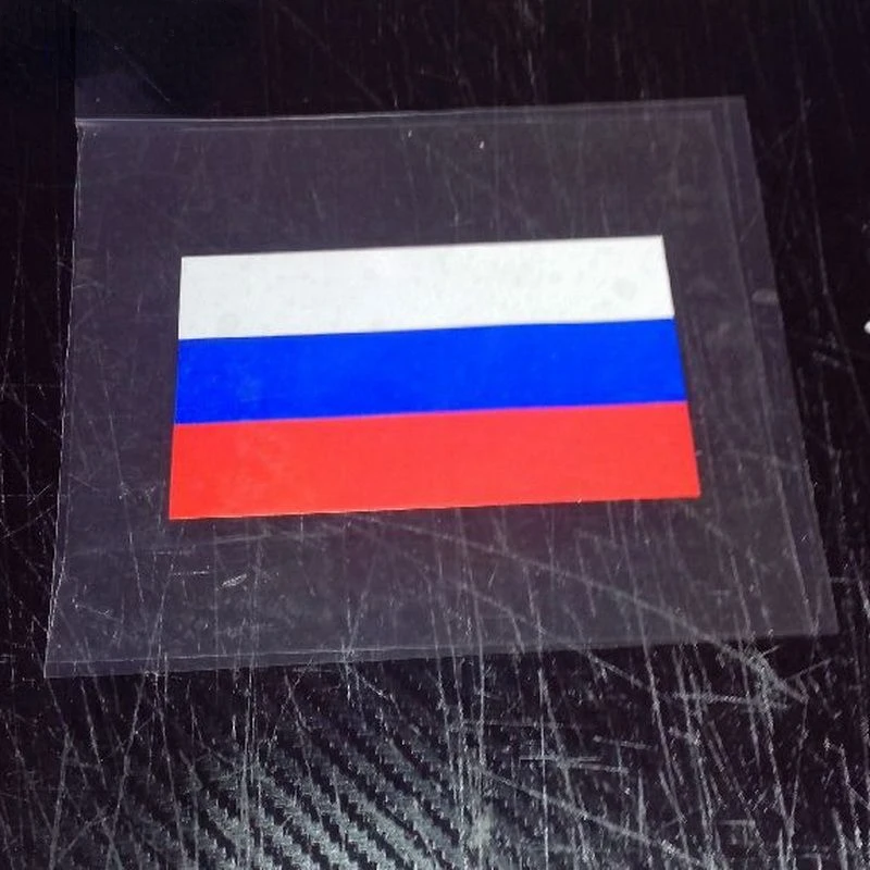 

Russian Flag High Quality Reflective Tape Waterproof Vinyl Sunscreen Car Sticker and Decals Decor