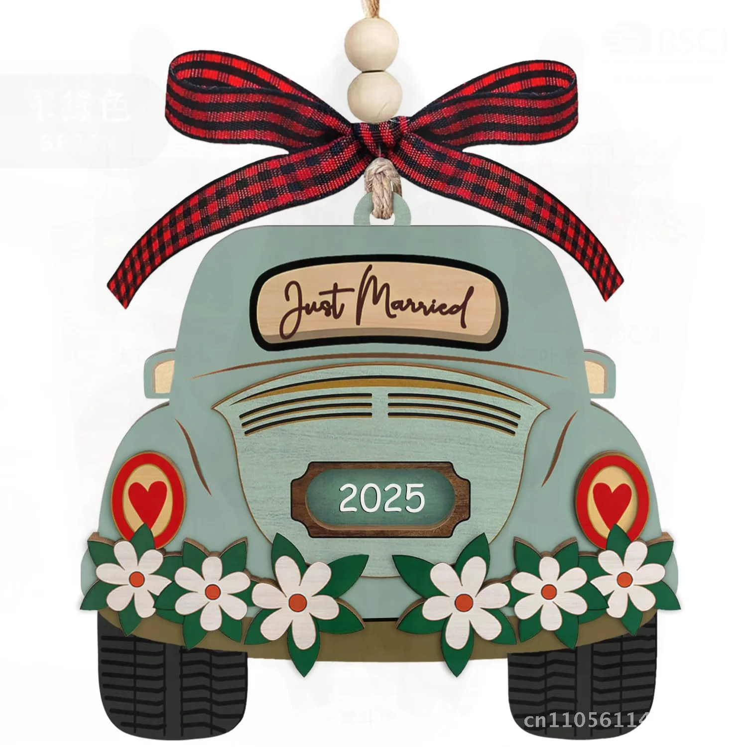 

Свадебный подарок для пары, деревянный декоративный кулон, современное искусство, акриловое подвесное украшение для рождественского сезона