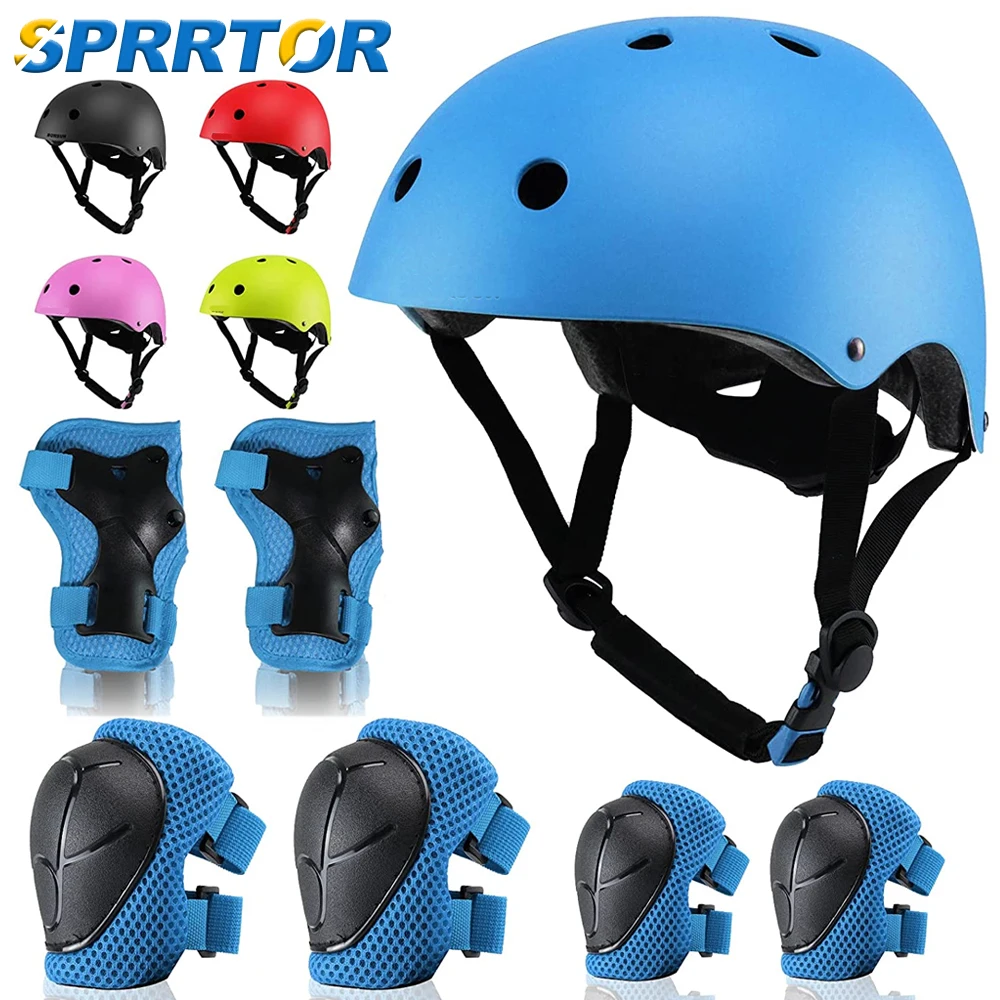 Adjustable Helmet for Ages 3-8 Kids Toddler Boys Girls Youth,Protective Gear with Elbow Knee Wrist Pads for Skateboarding Bike