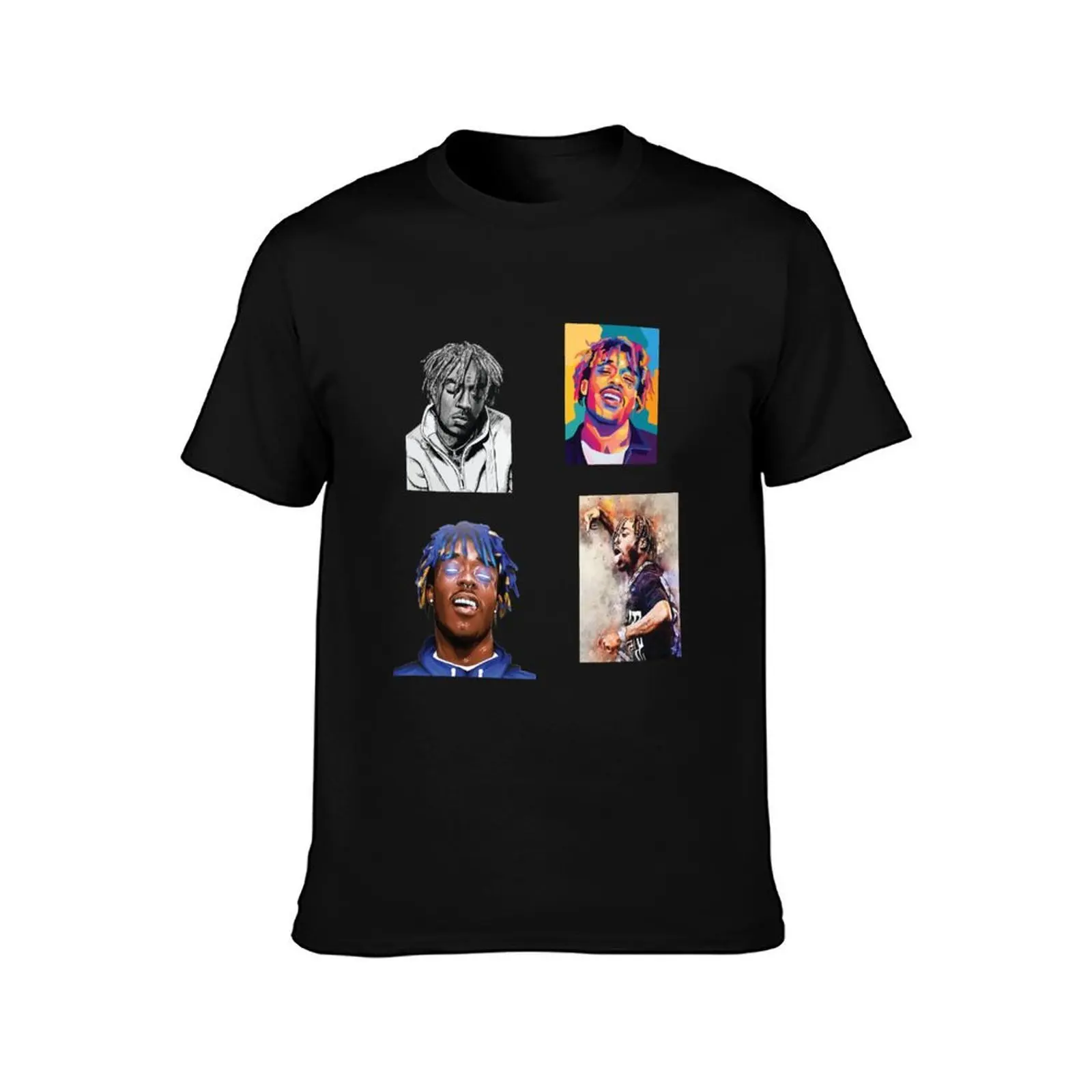 Group Stickers lil uzi T-Shirt, Summer Casual Cotton Tee, Oversized Streetwear Tops, Vintage Graphic Print, Unisex Men Women