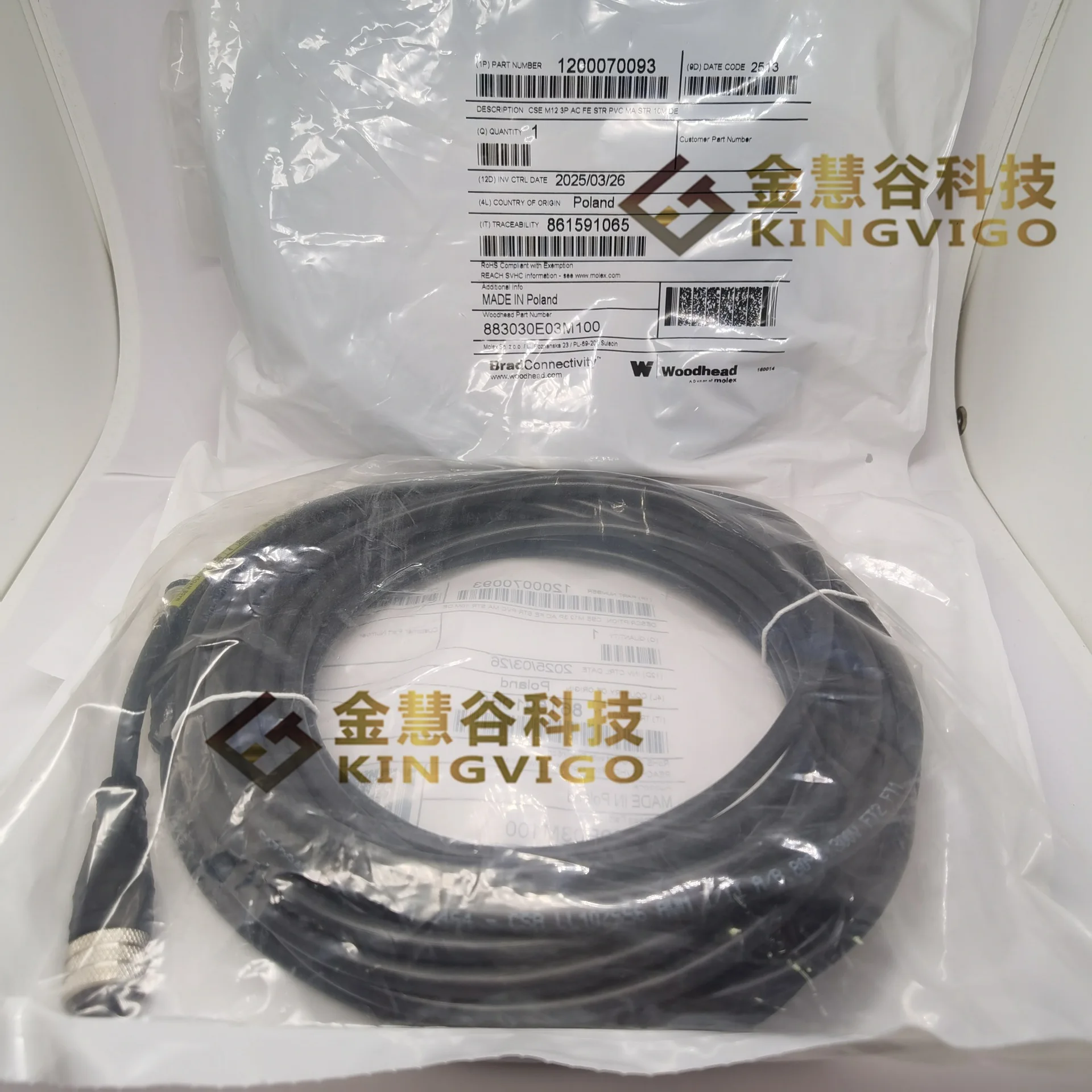 883030E03M100 1200070093 Molex circular connector, brand new original
