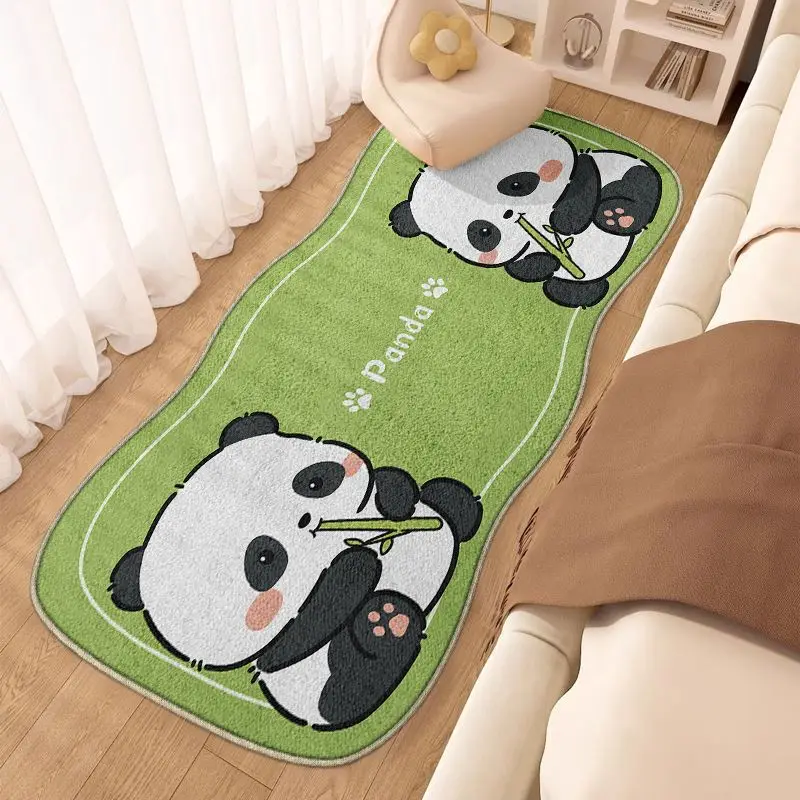 Children's Day gifts Panda Carpet Living Room Stain-Resistant Bedside Blanket Easy-Care Bedside Blanket Household Carpet