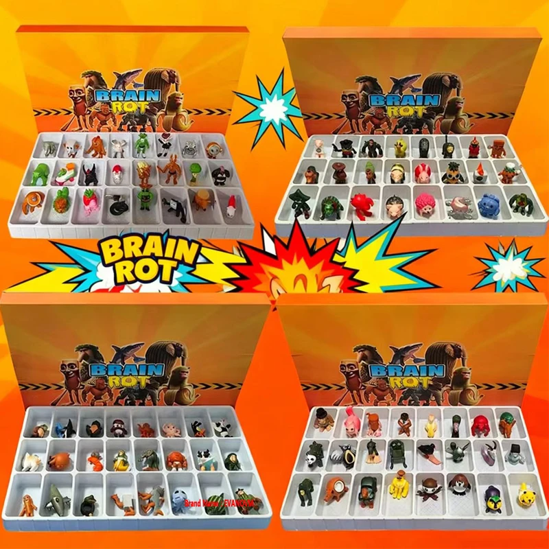24-96 pièces cerveau italien Tung Tung Sahur figurines poupée Tralalero Tralala Bombardino Crocodilo Shimpanzini Bananini modèle Toy Gift