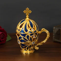 European-style hollow incense burner with diamonds, home indoor aromatherapy furnace, creative soothing retro with handle orname