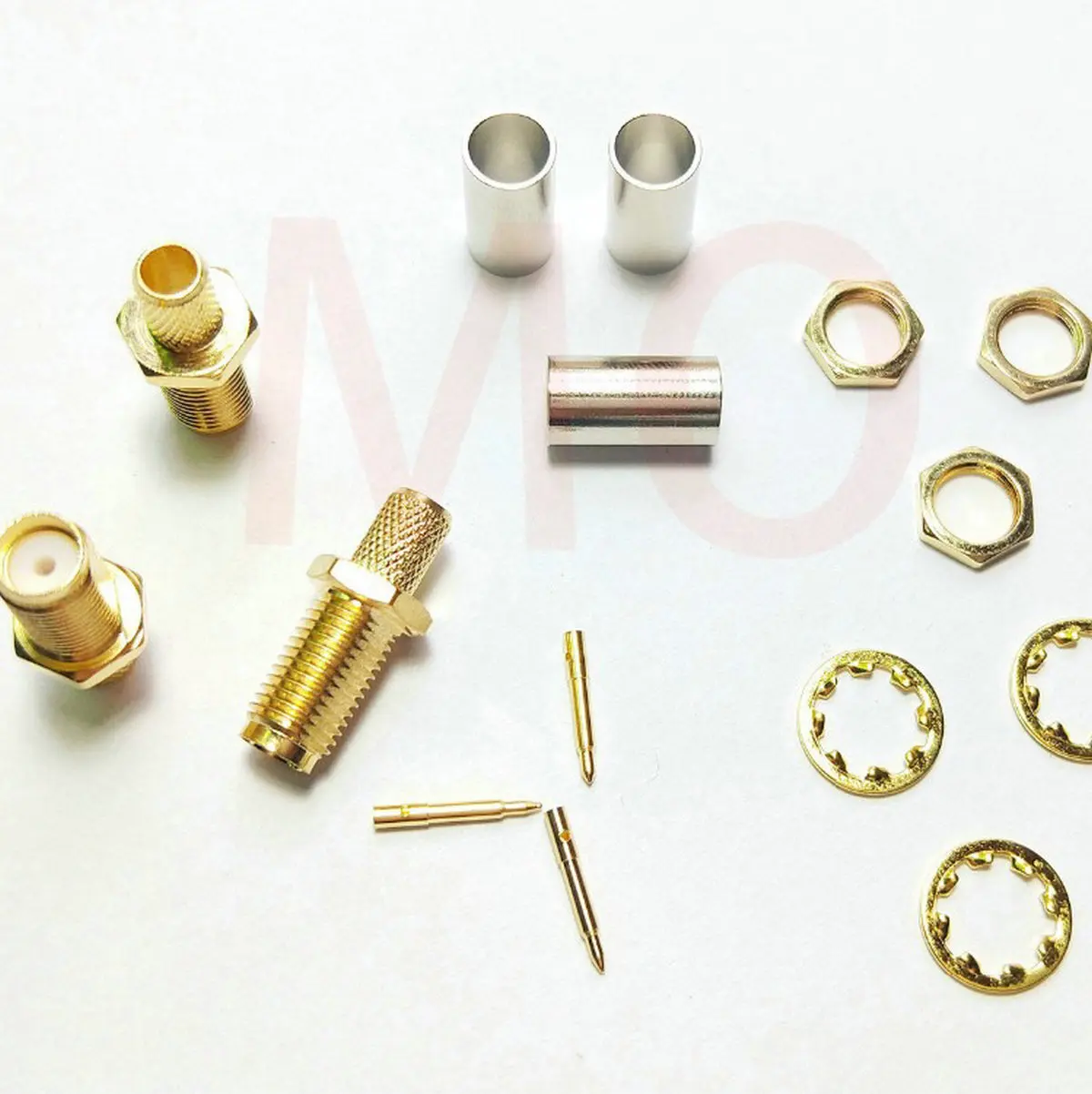 

brass RP SMA Female Crimp Connector for Coaxial RG58 LMR195 cable adapter connector