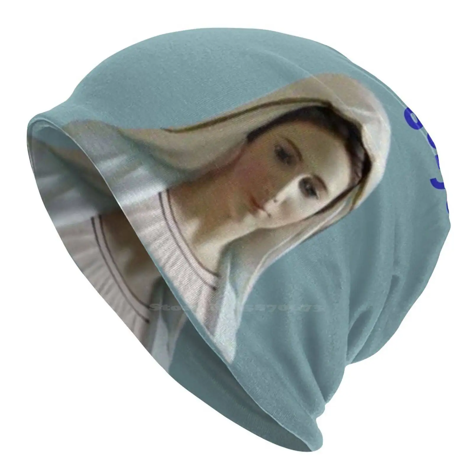 Holy Mother Mary ! Knitted Hat Warm Beanie Outdoor Caps Blessed Mother Of Jesus Medjugorje Greetings Medjugorje Magnet Birthday