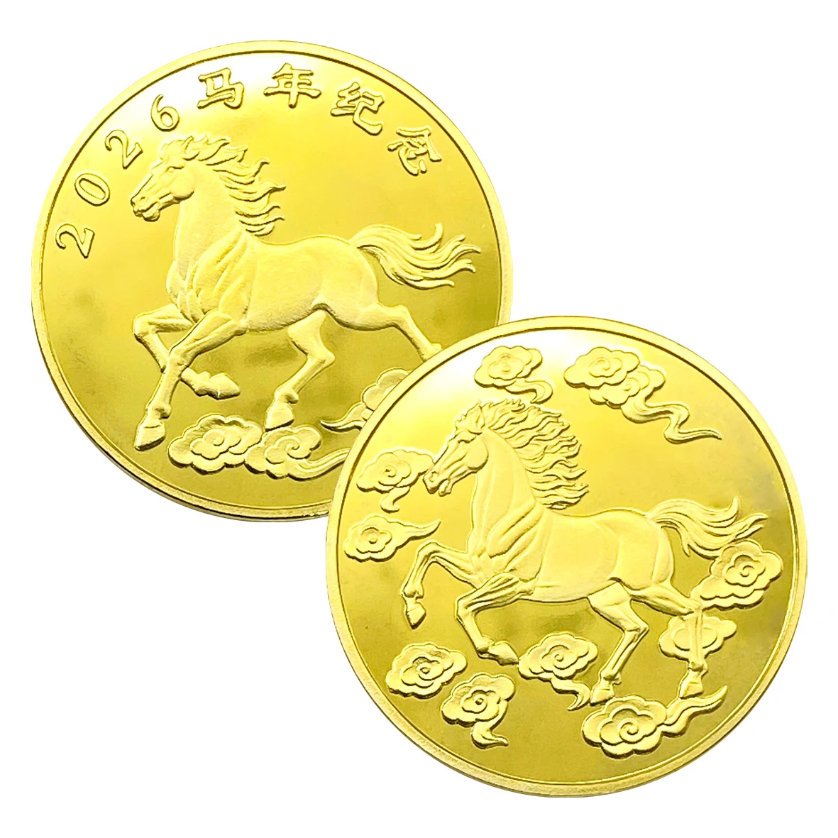 

Памятная коллекционная монета «Год Лошади 2026» – сувенир к Китайскому Новому году, коллекционная монета с изображением Лошади, сувенир для коллекционеров на Год Лошади