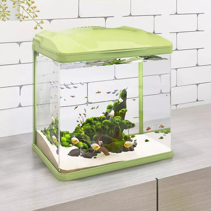 Desktop Originality Aquariums Fish Tanks Living Room Modern Nordic Aquariums Glass Simple Design Pet Products Acquario LLAQ