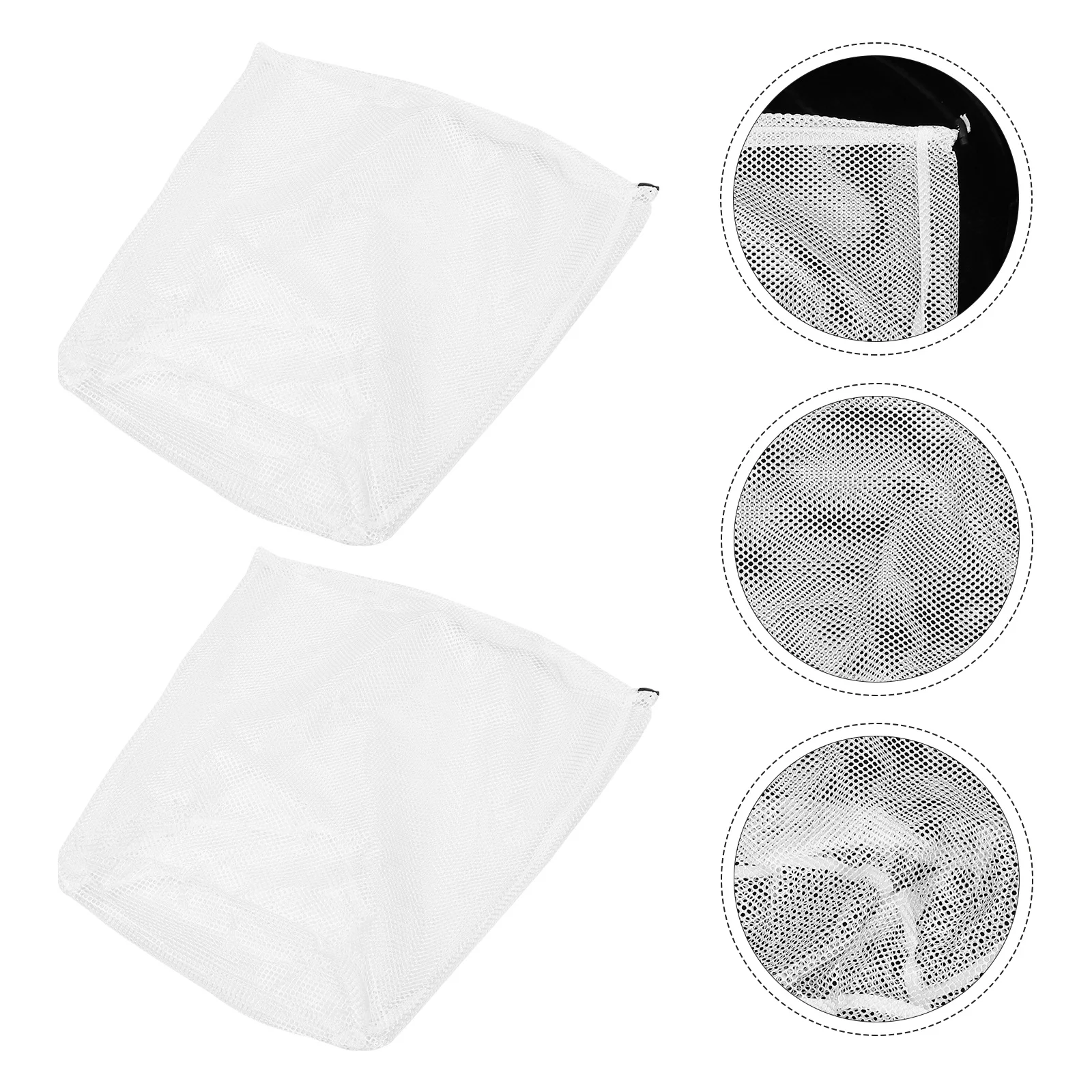 

2Pcs Laundry Wash Bags Mesh Clothes Protector Travel Storage Household Washing Machine Pouches Safe Laundry Organizer