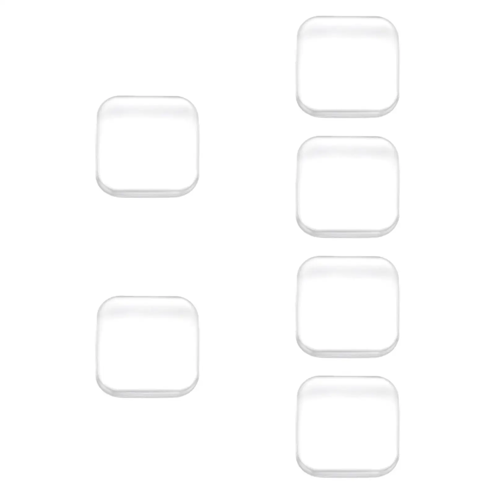 6 Pieces Door Stoppers Wall Protectors Clear for Cabinet Apartment Home Use