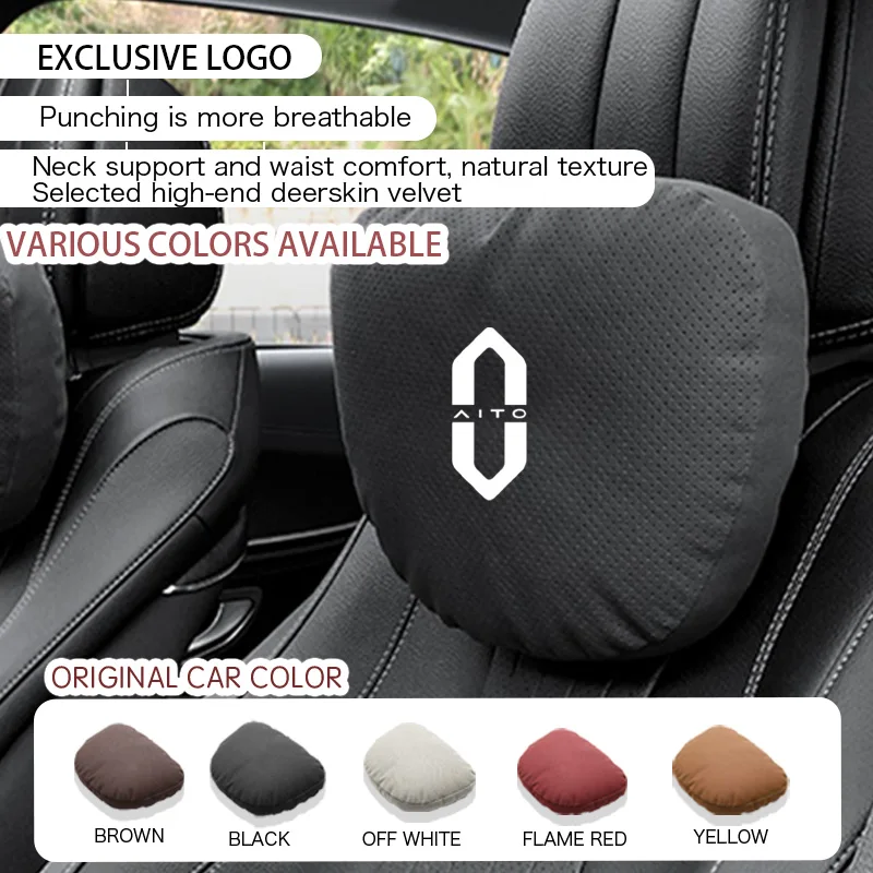 

For Huawei AITO M9 Car Parts M5 M7 SERES 5 New Key Case Logo 2025 Accessories Four Seasons Car Headrest Neck Pillow Waist Pillow