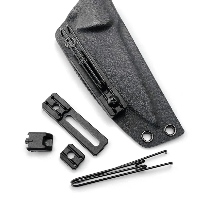 

Нож-кобура из нержавеющей стали и нейлона с ЧПУ KYDEX ножны, скаббард, детали для самостоятельного изготовления, универсальный зажим для ремня, функция скрытия