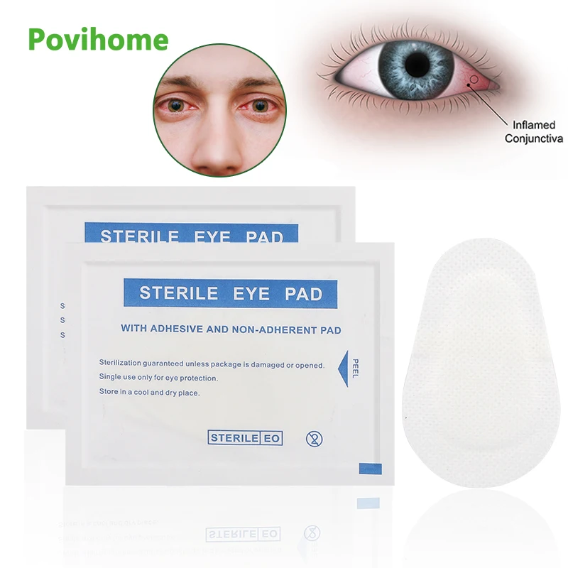 

10 шт., одноразовые стерильные патчи для защиты зрения