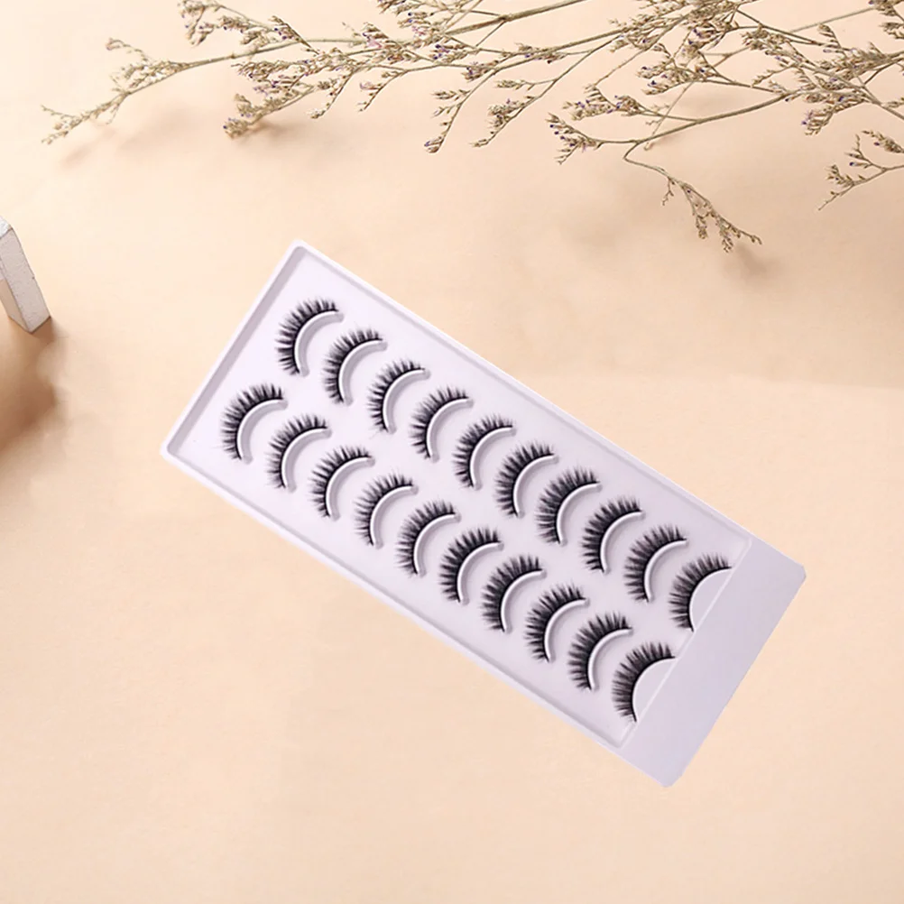 10 أزواج من الرموش الصناعية ثلاثية الأبعاد متعددة الطبقات رموش تجميل كثيفة طبيعية رائعة المظهر رموش مكياج عصرية #5