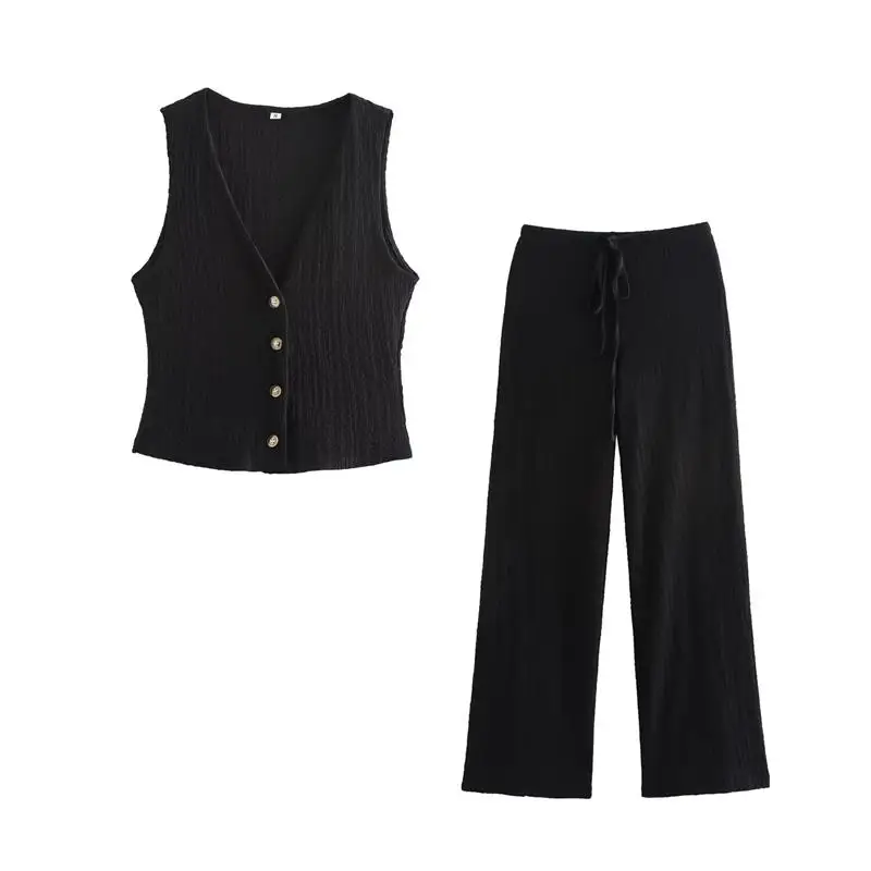 TRAF Sets Autumn Women\'s 2024 New Slim Women\'s 2-piece Fashion Street Youth Elegant Women\'s Sets Chic Holiday 2-piece