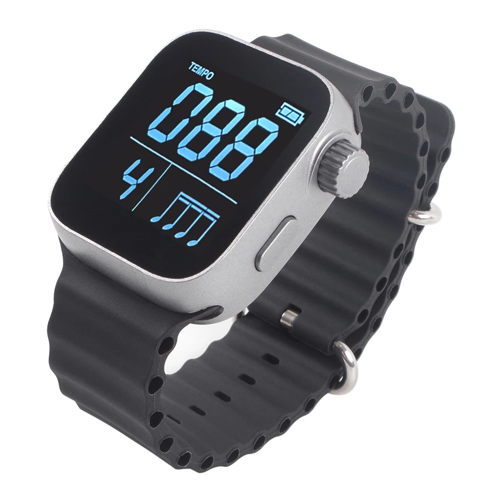 Metronomo indossabile Metronomo intelligente Cinturino regolabile Strumenti musicali Metronomo Metronomo Orologio per tutti gli strumenti