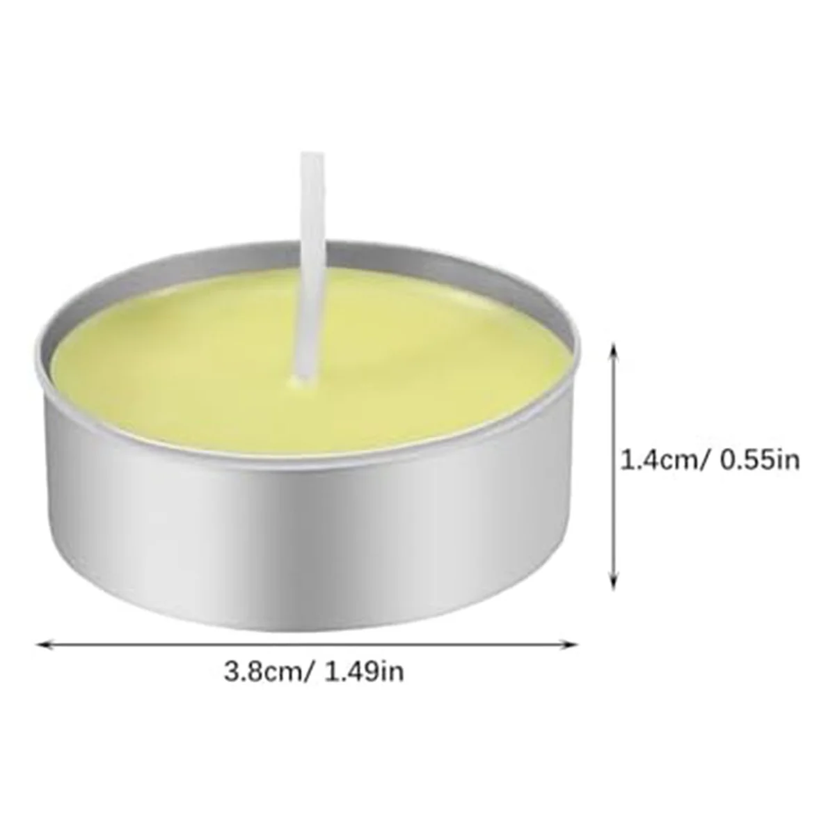 B52C 150Pcs Aluminum Tea Lights Cups, Metal Tea Light Tins with 150 Pcs Candle Wicks Empty Candle for Candle Lovers