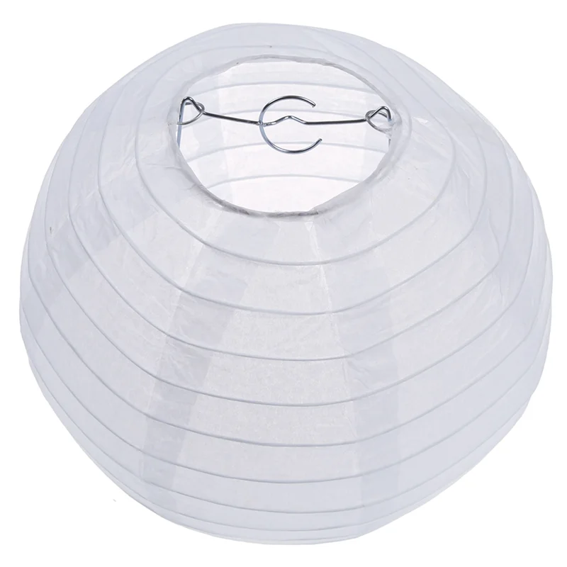

A47U 5X White Chinese/Japanese Paper Lantern/Lamp 8 Inch Diameter