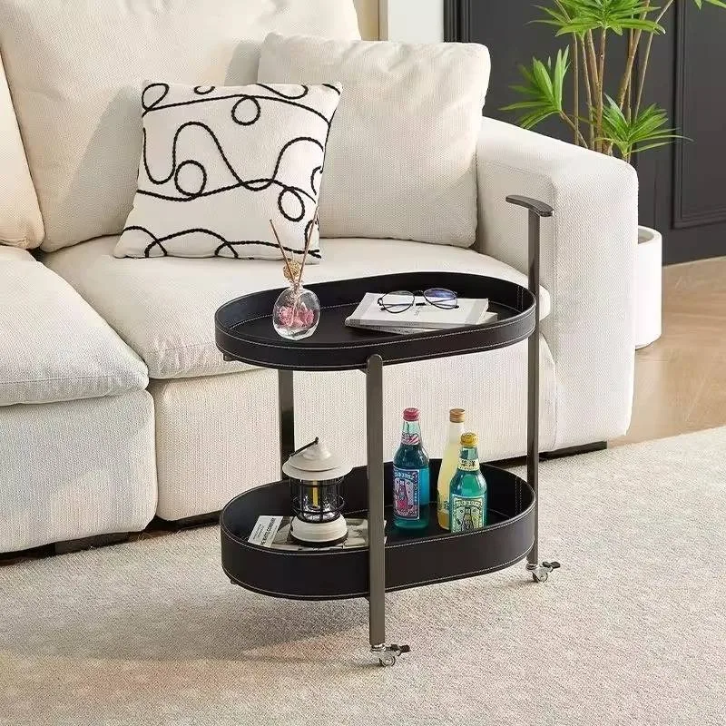 Trolly Wheels Side Table Arrangement Business Vintage Adjustable Side Table Miravia Apartments Mesa Lateral Sala Room Furniture