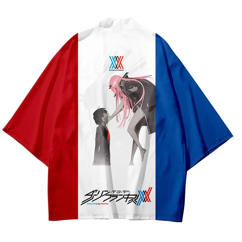 الرسوم المتحركة المحيطة كيمونو ريشة المنسوجة سترة أنيمي المنتخب الوطني 02 تي شيرت #1