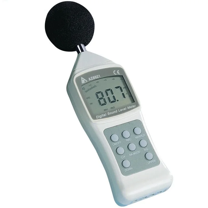 2026 AZ8921 LCD Digital Sound Level Meter Decibel Tester WITH RS232 INTERFACE and Software 30dB to 130dB