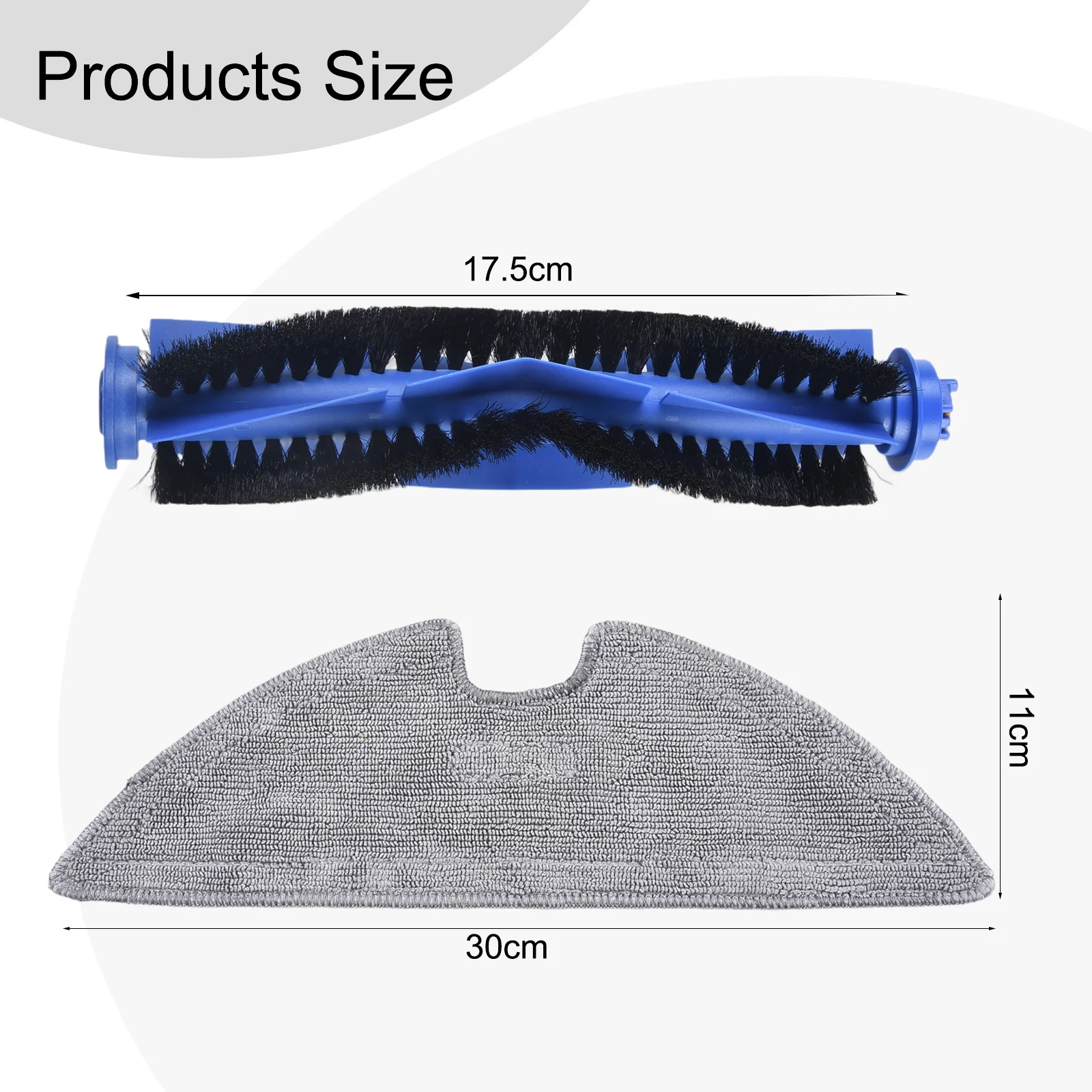 

Mopping Pad Main Brush Spare Parts Accessories For Mopping Cloths Replacement Side Brush Vacuum Cleaner High Quality