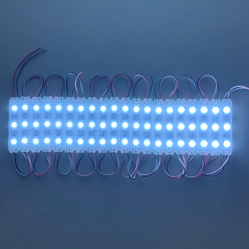 20pcs 3LED Module Lights 12V 2835 Outdoor Injection Waterproof for Advertisement Shop Signboard Letter Light-box Decor Wholesale