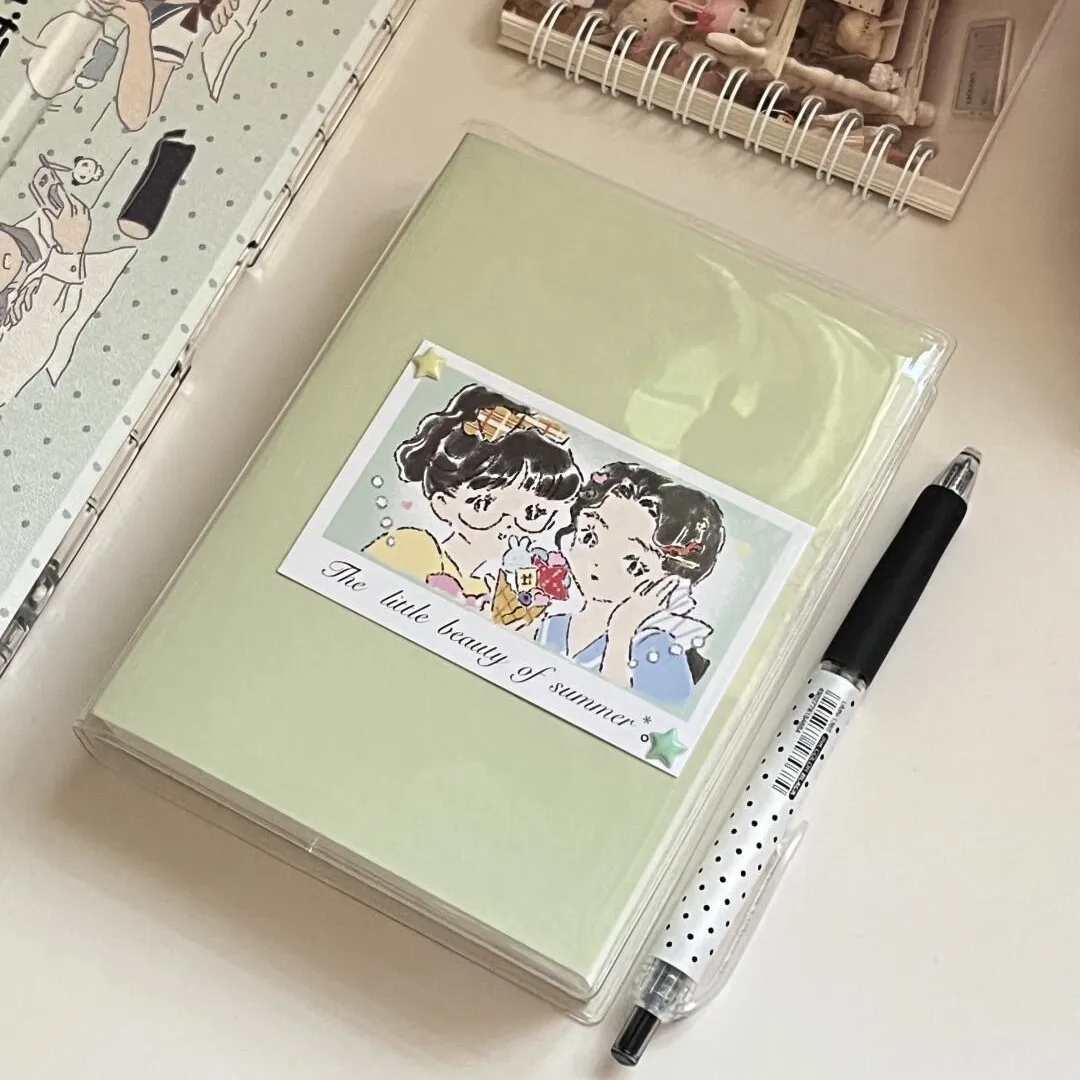 رشاقته دفتر غطاء شفاف المفكرة مجلة كتيب دفتر أفقي مكتب العودة إلى اللوازم المدرسية القرطاسية الهدايا #1