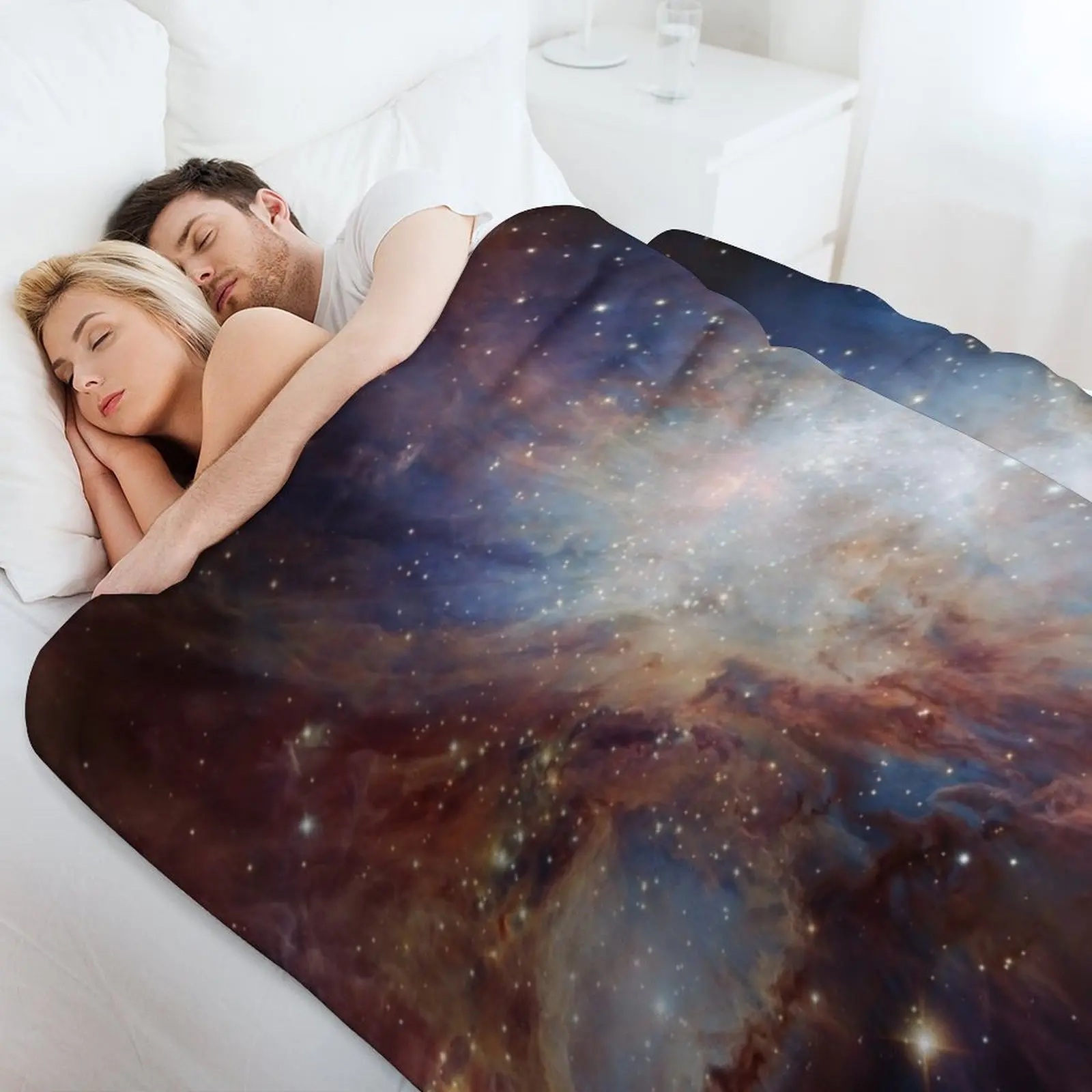 أوريون سديم تكوين النجوم M 42 Messier 42 ESO تلسكوب الفضاء صورة HD عالية الجودة رمي بطانية بطانيات فاخرة