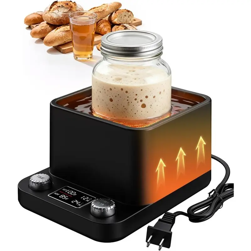 【uniquement-avec-nouvelle-offre】chauffe-deshydrateur-pour-levain-1-°-thermostat-f-70-104-°-chauffe-douche-a-bain-marie-pour-levain-prise-us