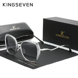KINGSEVEN Women's Glasses Luxury Sunglasses Gradient Polarized UV400 Lens Butterfly Fashion Design Driving Eyewear Accessories