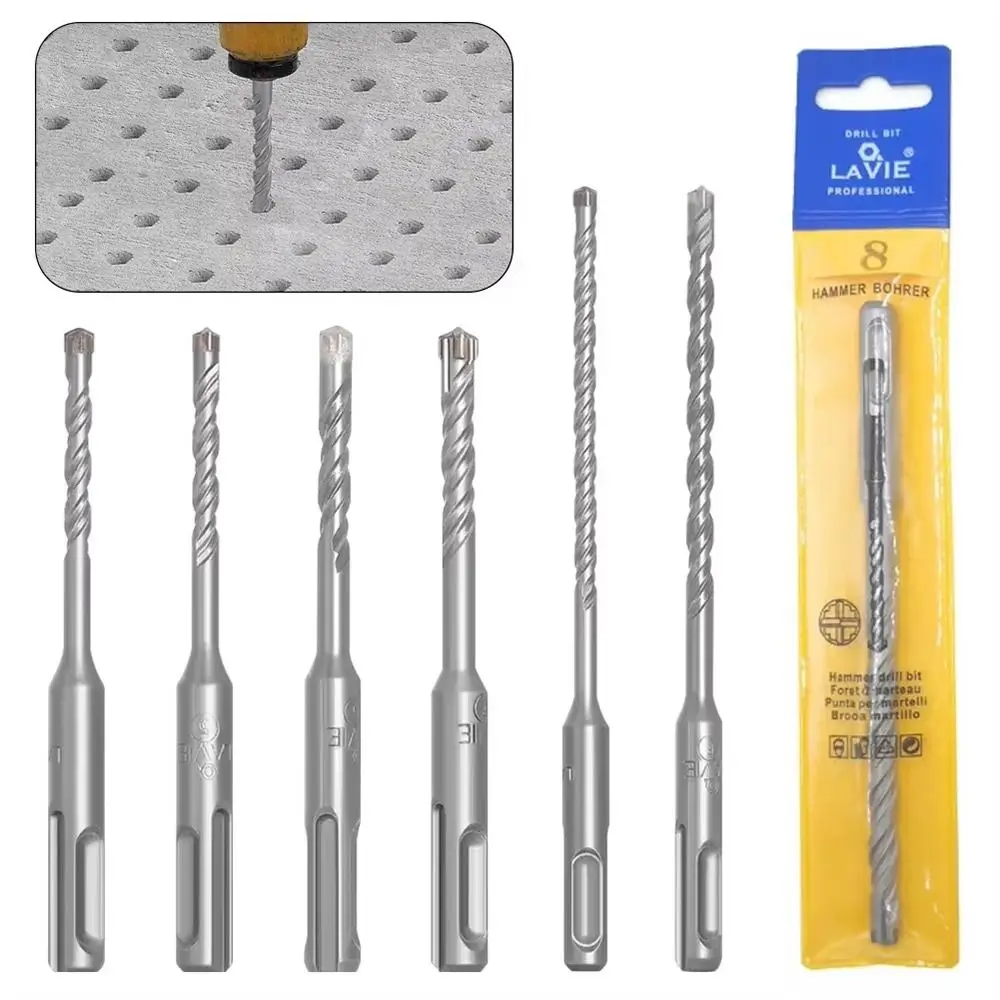 

1Pcs 5/6/7/8/10/12mm Concrete SDS Plus Drill Bit Cross Tips 110mm 160mm Impact Drills Round Shank 4 Cutters
