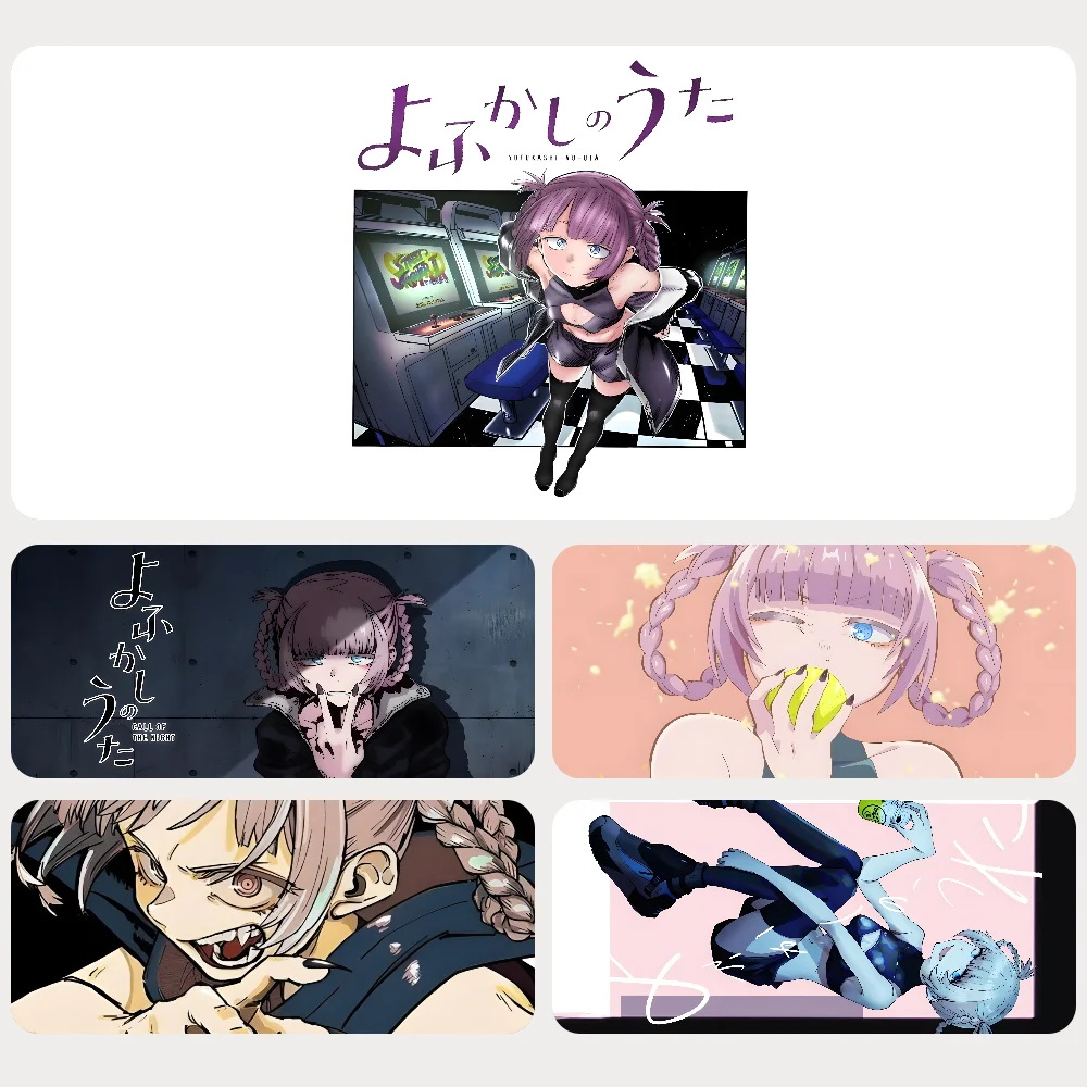 Call Night Nanakusa Nazuna Anime Mousepad Gaming Mouse pad Gamer Pc Accessories Deskmat Keyboard Mat Desk Protector Mause Pads